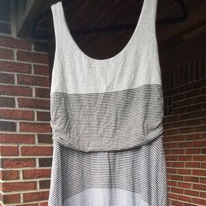 Athleta Striped Tank Dress, Size Medium